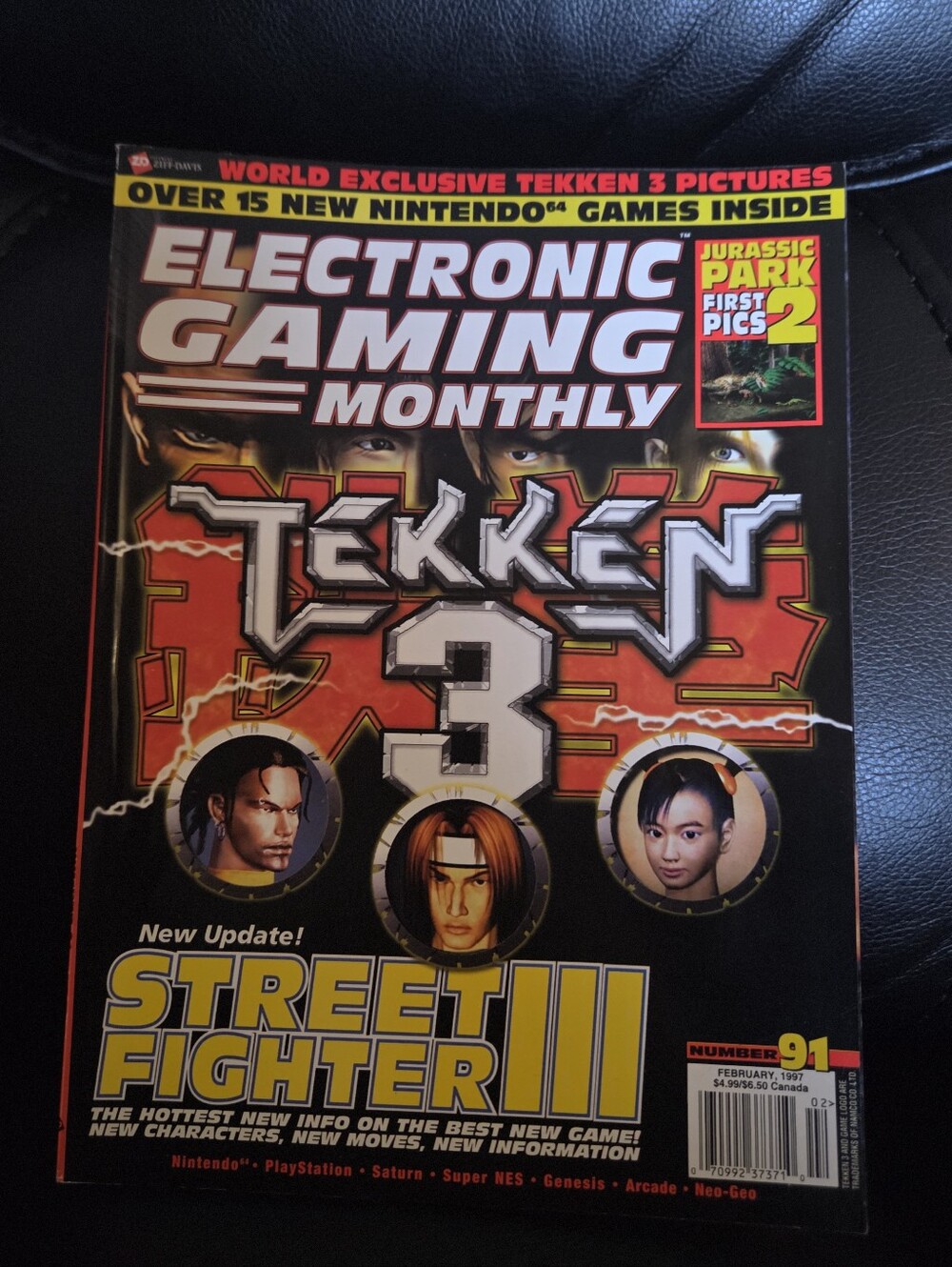 Vintage February 1997 issue Number 91 of Electronic Gaming Monthly Magazine